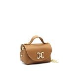 Small Leather Crossbody Bag - Camel