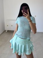Margot Mist Aqua T-Shirt - Image 3