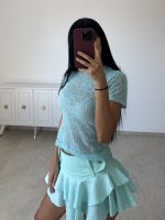Margot Mist Aqua T-Shirt - Image 4