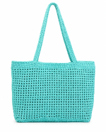 Aqua Handmade Crochet Tote
